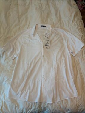James Tailor Button-up Short Sleeve Dress Shirt